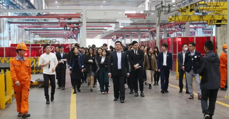 浙江鼎力全資子公司上海鼎策租賃參觀四期未來工廠